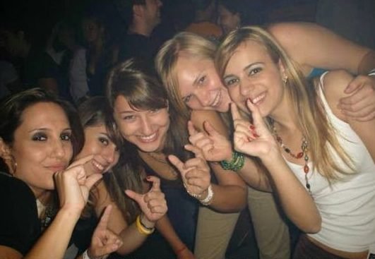 girls doing the small penis sign with fingers
