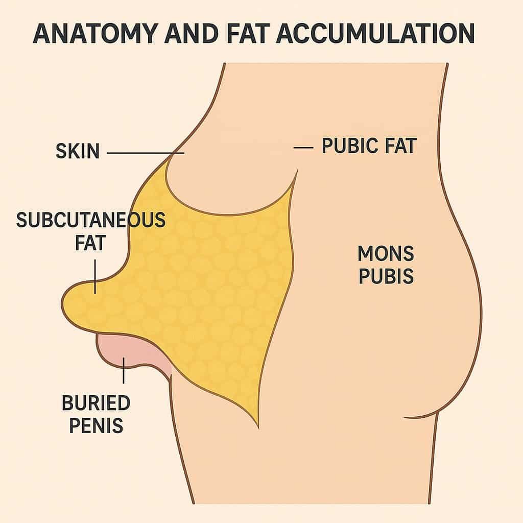 infographics of Anatomy and Fat Accumulation
