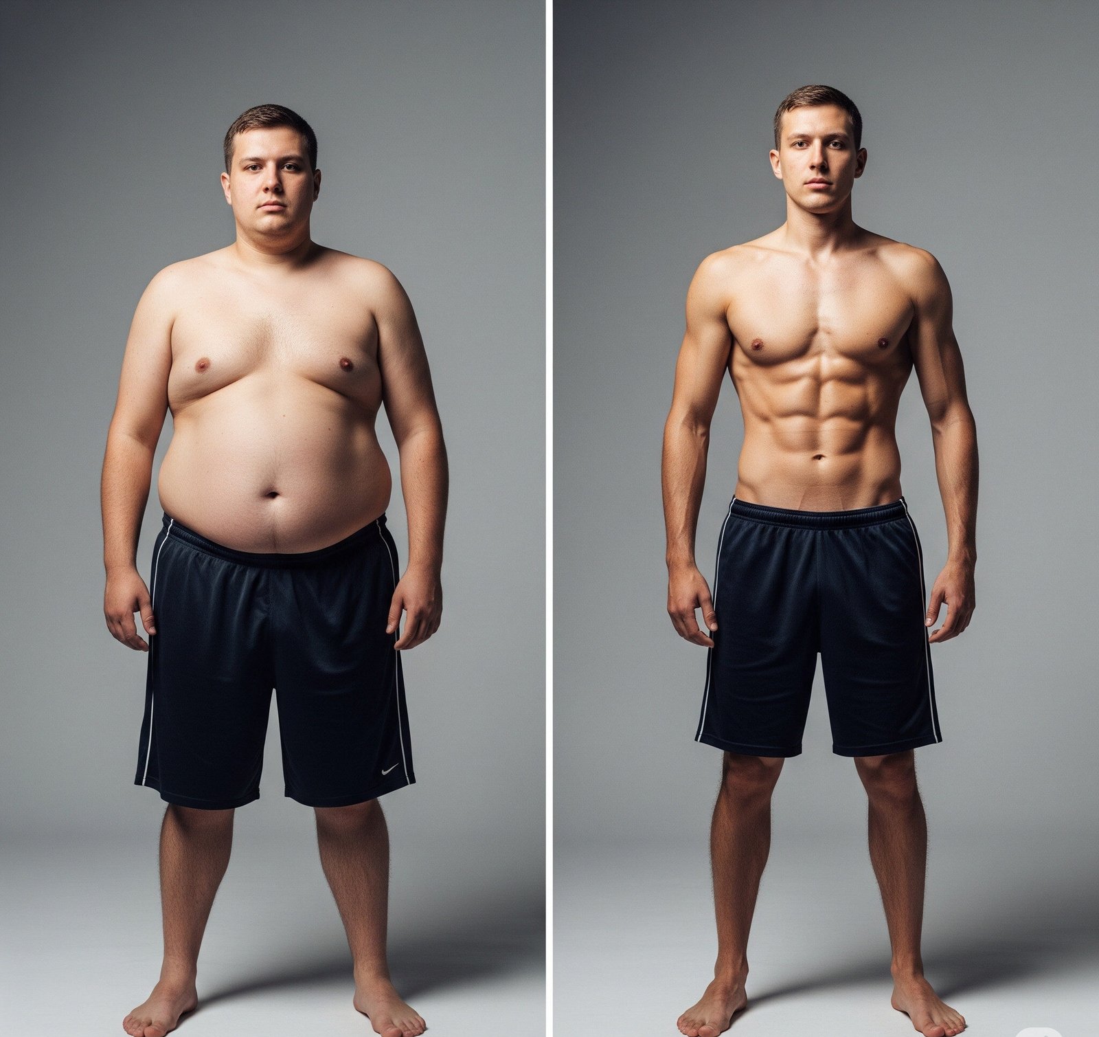before and after weight loss